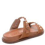 SANDÁLIA PAPETE COURO NOBUCK CARAMELO