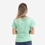 Camiseta Baby Look Feminina Verde Água