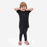 Camiseta Infantil Algodão Preto