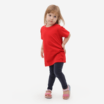 Camiseta Infantil Algodão Vermelha 