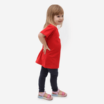 Camiseta Infantil Algodão Vermelha