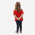 Camiseta Infantil Algodão Vermelha 