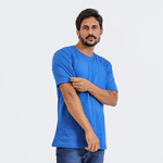 Camiseta Masculina Básica Lisa Azul Royal