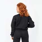 Conjunto Moletom Feminino Gola Careca Blusa e Calça