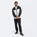 Corta Vento Masculino Conjunto Blusa Com Calça Preto e Branco