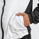 Corta Vento Masculino Conjunto Blusa Com Calça Preto e Branco