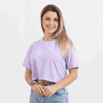 Cropped Feminino Lilás