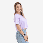 Cropped Feminino Lilás