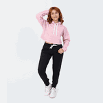 Cropped Moletom Feminino Rosa