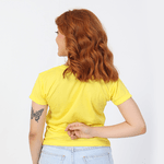 Camiseta Dry Fit Feminina Amarela