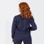 Moletom Feminino Gola Careca Azul