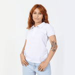 Camisa Polo Feminina Branca