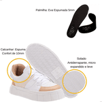 Tênis Casual Bicolor Amarração Tenehi