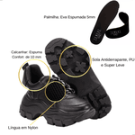Tênis Tenehi All Black Plataforma Chuncky