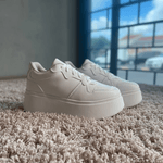 Tênis Plataforma Feminino Casual Moderno Branco