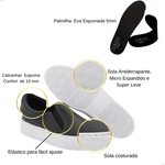 Slip On Tenehi Sintético Preto Casual