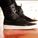 Tênis Cano Alto Fitness Preto Com Velcro Tenehi