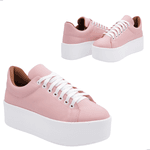 Tênis Plataforma Rosa Tenehi