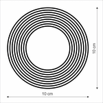 Adesivo Radiônico Nove Círculos - 1 unidade - 10 cm