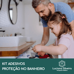 KIT Adesivos Radiônicos Proteção no Banheiro - 15 cm