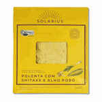 POLENTA COM SHITAKE E ALHO PORÓ ORGÂNICO - SOLARIUS - 500G.