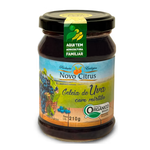 GELEIA ORGÂNICA DE UVA C/ MIRTILO - NOVOCITRUS - 210G.