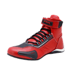 Tenis Motociclista Cano alto Couro forro tex espumado 311BAT Vermelho