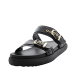 003P10FP-Papete Flatform em Napa forrada Conforto Estilo design atual Preto