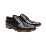 54215TW-Sapato Social Masculino feito a mão em couro Loafer premium 54215 Preto
