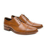 54215TW-Sapato Social Masculino feito a mão em couro Loafer premium 54215 Amarelo