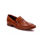 58854TCW-Sapato Social Masculino feito a mão em couro Loafer premium 58854 Marrom