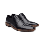 60413TW-Sapato Social Masculino feito a mão em couro Loafer premium 60413 Preto