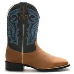Bota Texana Masculina Bulls Horse 50025 Couro Gel Dallas Bambu