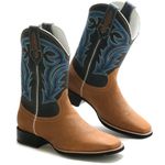 Bota Texana Masculina Bulls Horse 50025 Couro Gel Dallas Bambu