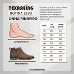 Botina Gel Zebu Original 62030 Mustang Preto