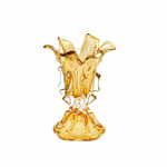 Vaso de Cristal Murano Atemporal Âmbar 45 cm