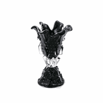 Vaso de Cristal Murano Atemporal Preto 45 cm