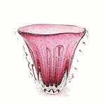 Vaso de Cristal Murano Cloud Rose intense 40 cm 