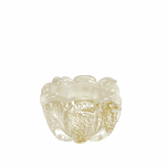 Cachepot de Murano Gouda Quartzo Pérola Ouro 24K