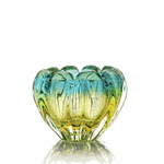 Cachepot Mini de Murano July Esmeralda Âmbar 