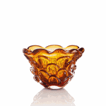 Cachepot Mini Cristal Murano Mars Âmbar