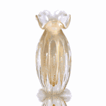 Vaso Murano Trouxinha Rose Intense Âmbar 24cm