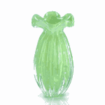 Vaso Murano Trouxinha Rose Intense Âmbar 24cm