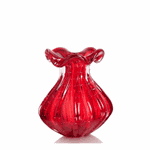 Vaso Trouxinha Murano Âmbar 18cm