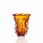 Vaso Cristal Murano Mars Âmbar