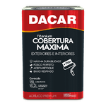 TINTA ACRÍLICA FOSCO BRANCO NEVE TITANIUM PREMIUM 18L DACAR