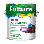 TINTA ACRILICA FOSCO BRANCO NEVE SUPER RENDIMENTO 3,6L FUTURA