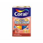 Resina Impermeabilizante Base Água 18L Coral Proteção Sol e Chuva