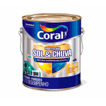 Tinta acrílica fosco 3,6L Coral - Sol e Chuva Pintura Impermeabilizante