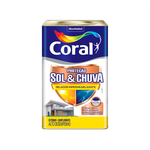 Tinta acrílica Emborrachada 18L Coral Sol e Chuva Selador Impermeabilizante